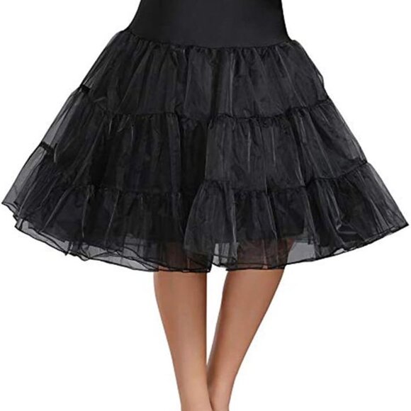 Vintage Women's Petticoat Underskirt 50s Style Rockabilly 3-Layer Tutu Plus-Size - Picture 1 of 6